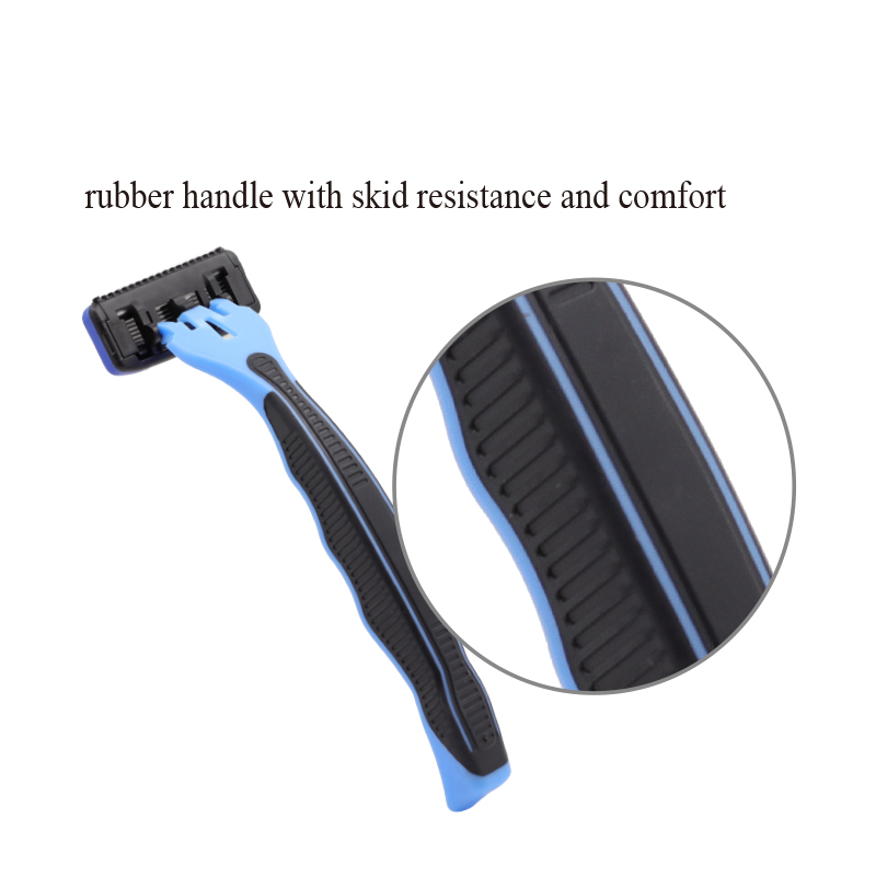 Juego de maquinilla de afeitar de 6 + 1 cuchillas para hombre, maquinilla de afeitar de siete hojas personalizada avanzada de alta calidad para hombre