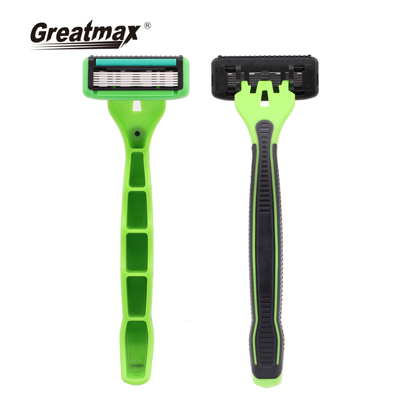 6 + 1 Trimmer Blade razor set hombres avanzado Custom Seven Blade Face Razors mens 7