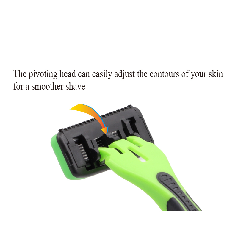 6 + 1 Trimmer Blade razor set hombres avanzado Custom Seven Blade Face Razors mens 7