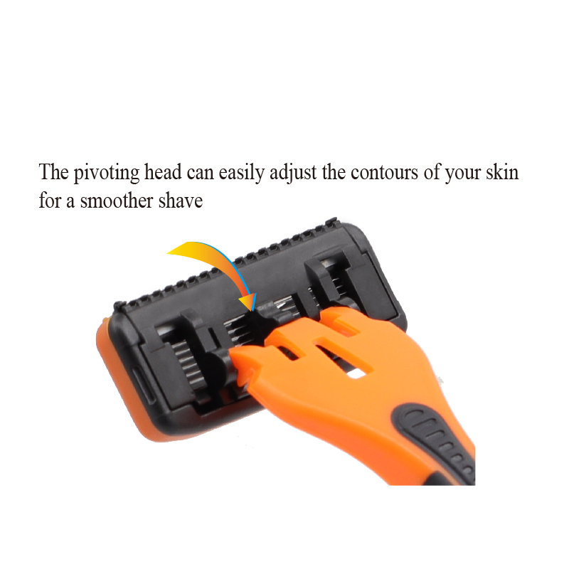 6 + 1 Trimmer Blade razor set hombres avanzado Custom Acero inoxidable Seven Blade Face Razors mens Razor 7