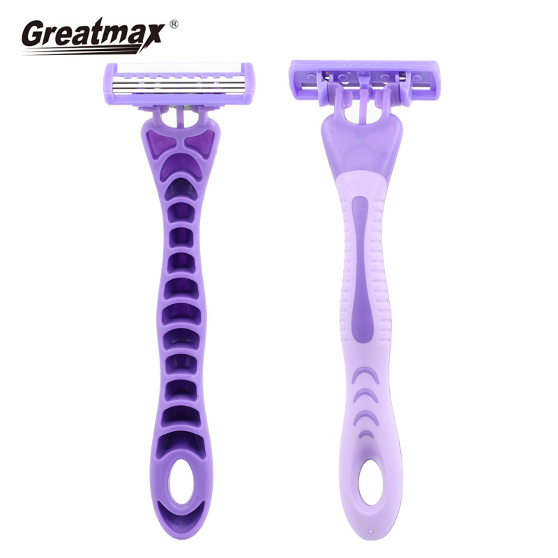 Maquinilla De Afeitar Desechable 3 Men Razor Triple Blade Maquinilla De Afeitar Greatmax Mango De Plástico Seguridad Mujer Desechable