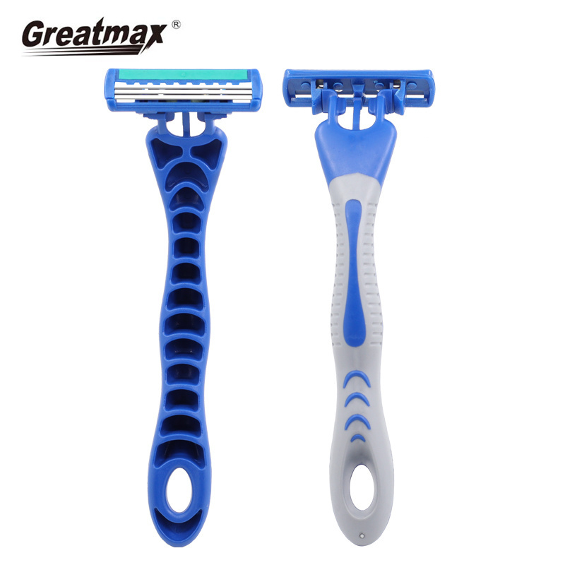 Maquinilla De Afeitar Desechable 3 Men Razor Triple Blade Maquinilla De Afeitar Greatmax Mango De Plástico Seguridad Mujer Desechable