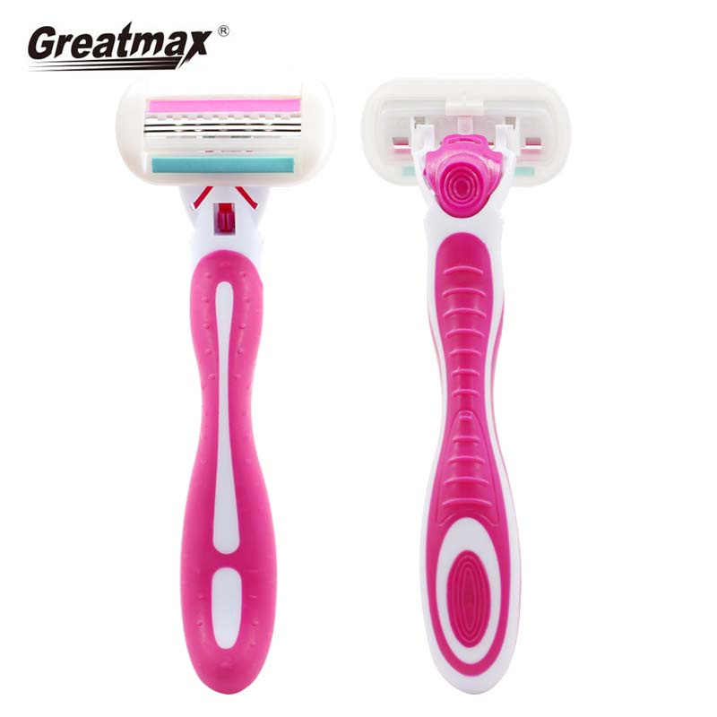 Maquinilla de afeitar de 3 cuchillas cuchillas de afeitar maquinillas de afeitar desechables para mujeres System shaver System razor