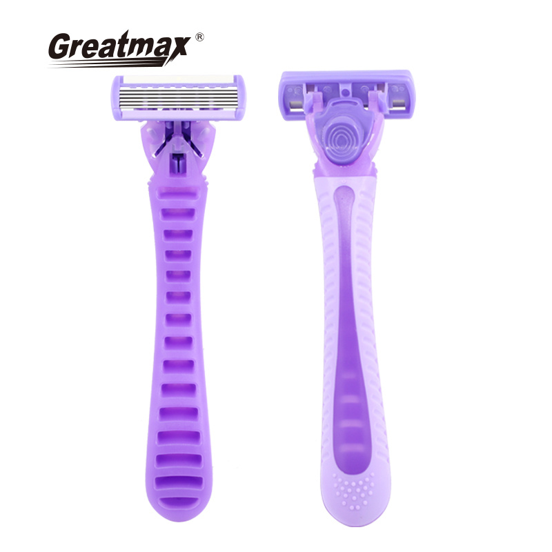 system razor 5 6 blade metal handle set hombres advanced Custom Stainless Steel Face maquinilla de afeitar para mujer